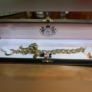 Juicy couture bracelet with Christmas dog charm